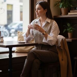 YARN Italian Knit Vest Oversized